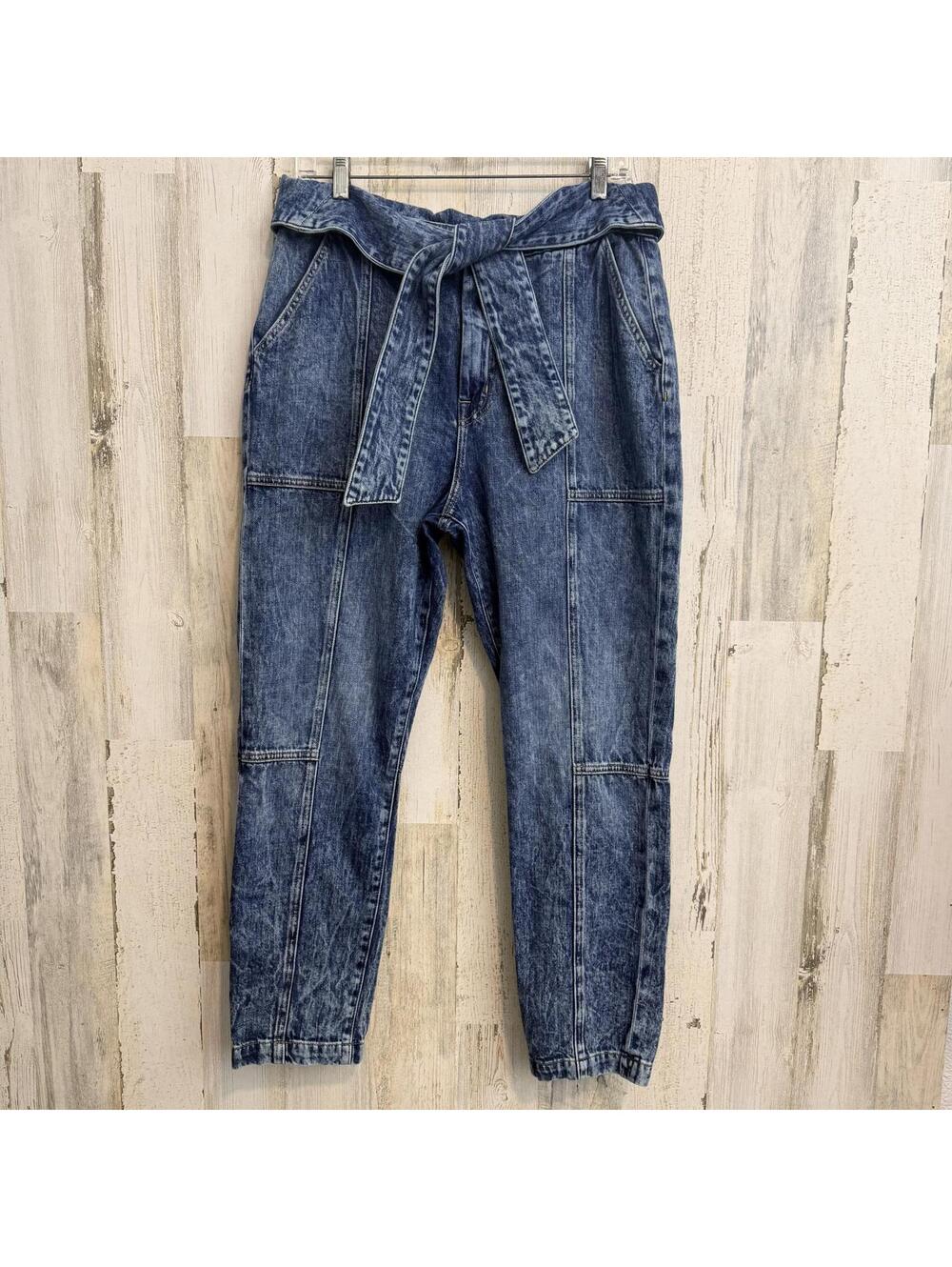 Jonathan Simkhai Standard Womens 31 (10) Paperbag Waist Tie Belt Jeans USA